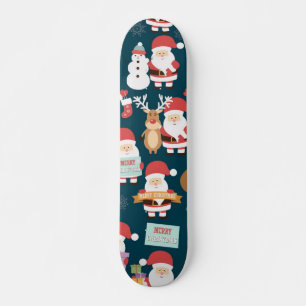 Skateboard Motif du Père Noël
