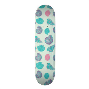 Skateboard Motif en pastel 1 de coquillage
