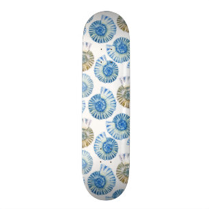 Skateboard Motif en pastel 2 de coquillage