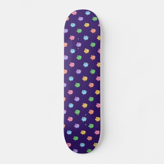 Skateboard Motif en pastel de porc (Recto)