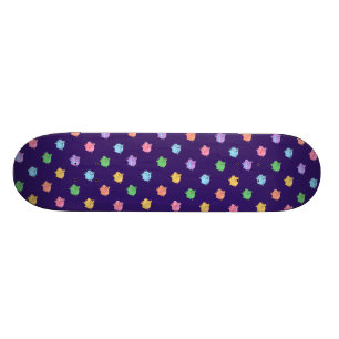 Skateboard Motif en pastel de porc