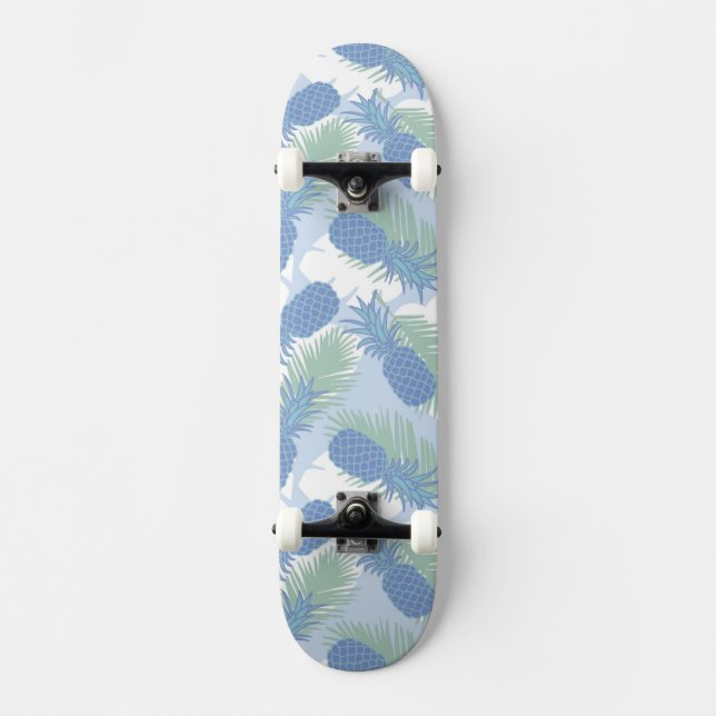 Skateboard Motif en pastel tropical d'ananas (Recto)