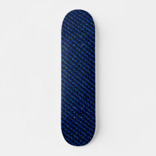 Skateboard Motif en verre brisé bleu vert