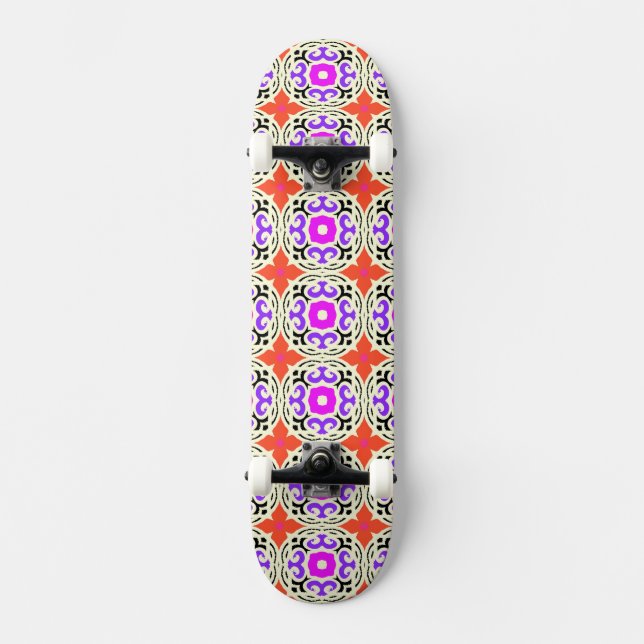 Skateboard Motif ethnique avec des motifs marocains (Recto)