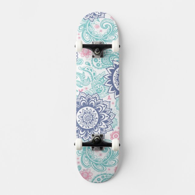 Skateboard Motif ethnique de Paisley (Recto)