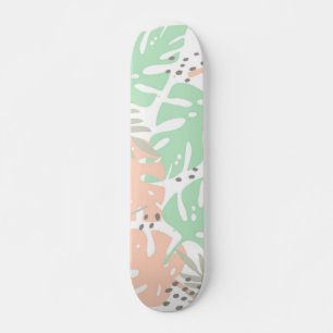 Skateboard motif feuille