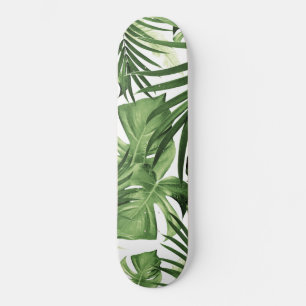 Skateboard Motif Feuille de la Jungle tropicale #12