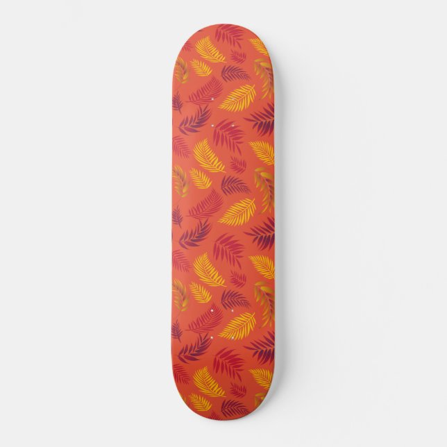 Skateboard Motif Feuille tropical 18 (Recto)