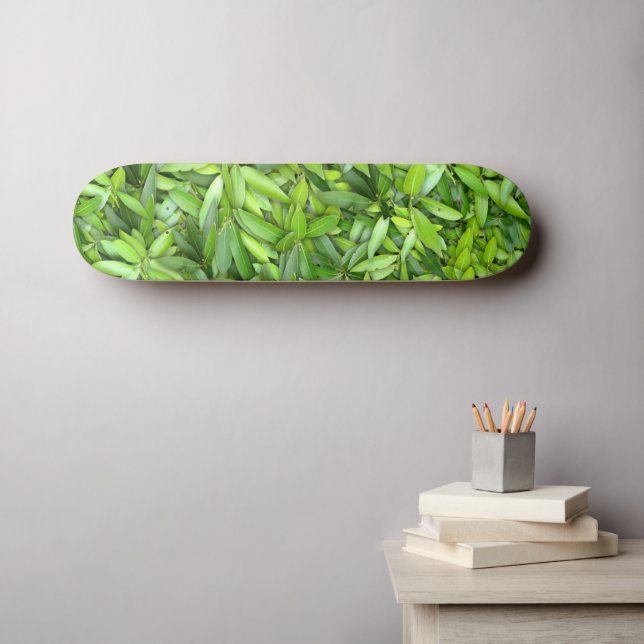 Skateboard Motif Feuille verdoyant - Nature Botanique (Art mural (Horz))