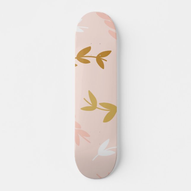 Skateboard Motif Feuilles 4 (Devant)