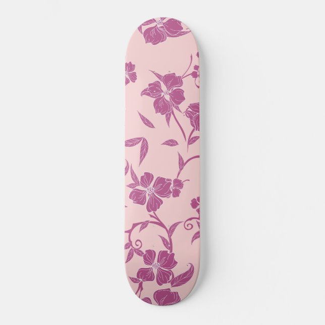 Skateboard Motif Fleurs déplaisantes 10 (Recto)