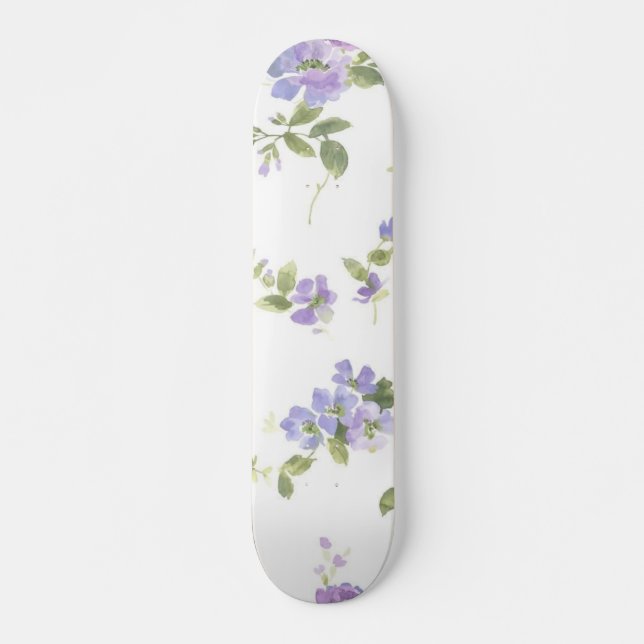 Skateboard Motif floral (Devant)