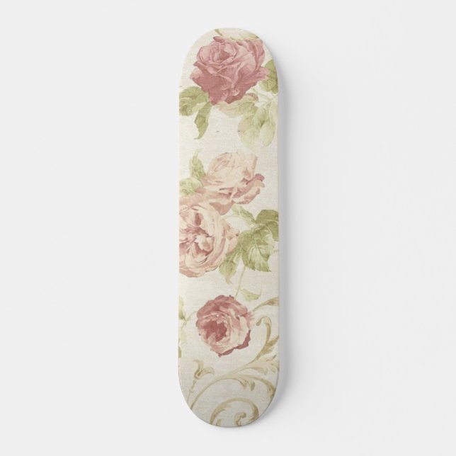 Skateboard Motif floral (Devant)