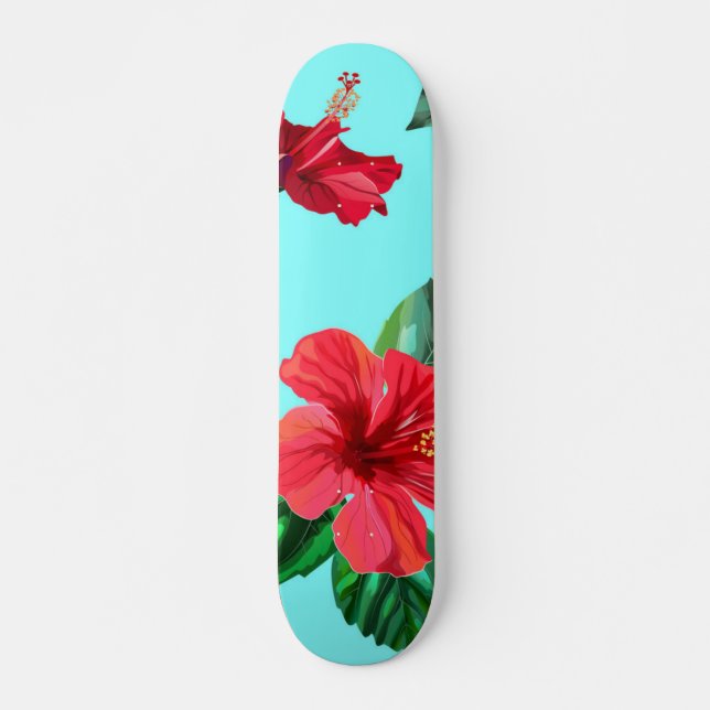 Skateboard Motif floral (Devant)