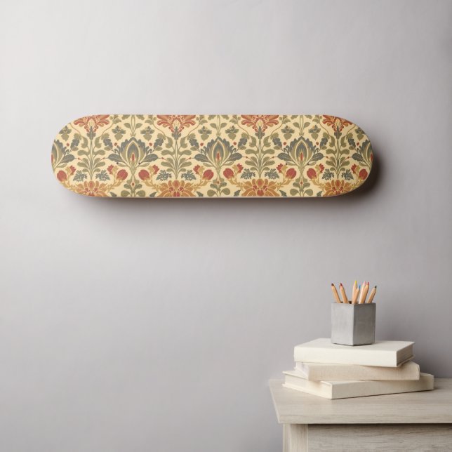 Skateboard Motif floral Art Nouveau de William Morris Compton (Art mural (Horz))