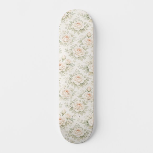 Skateboard Motif floral de mariage (Recto)