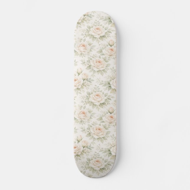 Skateboard Motif floral de mariage (Recto)