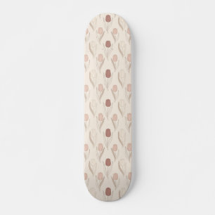 Skateboard Motif floral de tulipe moderne