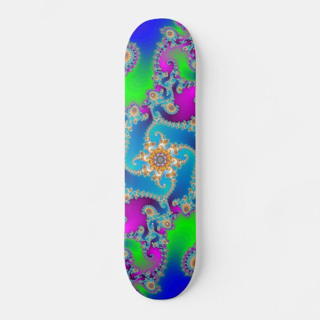 Skateboard Motif fractal complexe : planche à roulettes (Recto)