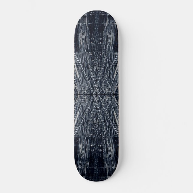 Skateboard motif futuriste Abstrait (Recto)