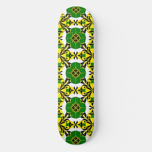 Skateboard Motif géométrique abstrait (Recto)