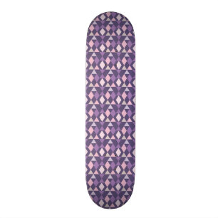 Skateboard Motif géométrique arabe pourpre