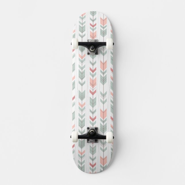 Skateboard Motif géométrique dans le rétro style (Recto)