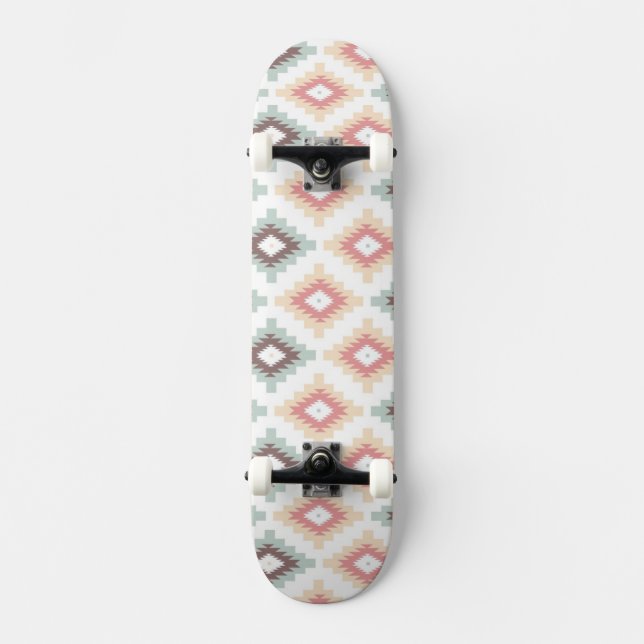 Skateboard Motif géométrique dans le style aztèque (Recto)