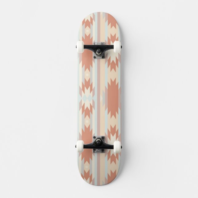 Skateboard Motif géométrique dans le style aztèque 3 (Recto)