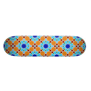 Skateboard motif géométrique islamique
