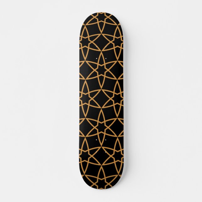 Skateboard Motif géométrique islamique (Devant)