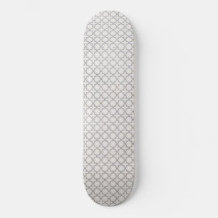 Skateboard Motif géométrique islamique beige