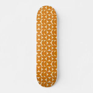 Skateboard Motif géométrique jaune coloré 