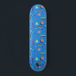 Skateboard motif graphique géométrique rétro des années 80<br><div class="desc">AWEYE ! Mettez-vous dans les couleurs des années 1980 avec notre motif graphique et géométrique coloré avec des formes triangulaires, carrés et rondes de toutes les couleurs. Pastel et couleurs actuelles à mettre partout, parfait pour votre skateboard! Trouvez des créations originales sur notre site https://www.aweye.com/ Créé par un couple franco-canadien...</div>
