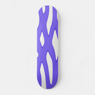 Skateboard Motif imaginaire bleu blanc