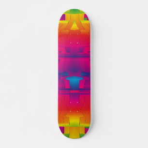 Skateboard Motif indien de couleur vibrante festive