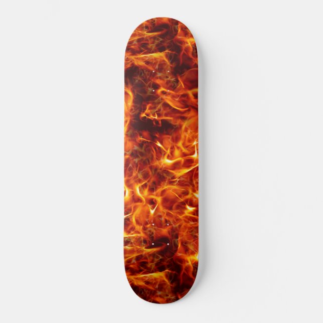 Skateboard Motif Inferno Flames (Recto)