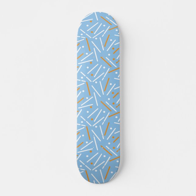 Skateboard Motif Lignes 6 (Devant)