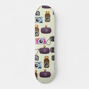 Skateboard Motif mignon d'appareils photo