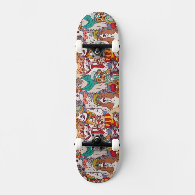 Skateboard Motif mignon de mode de chiot (Recto)