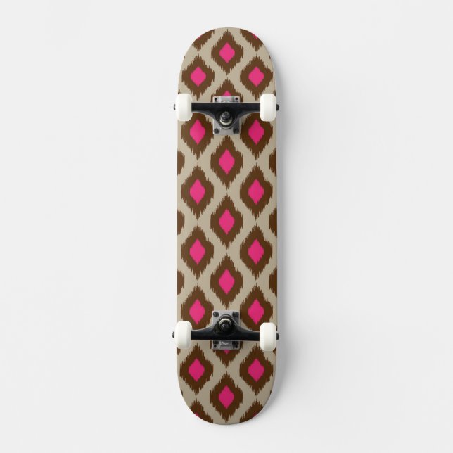 Skateboard Motif moderne d'ikat (Recto)