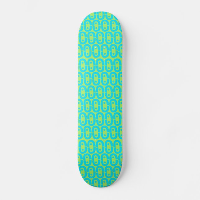 Skateboard motif moderne et coloré (Recto)