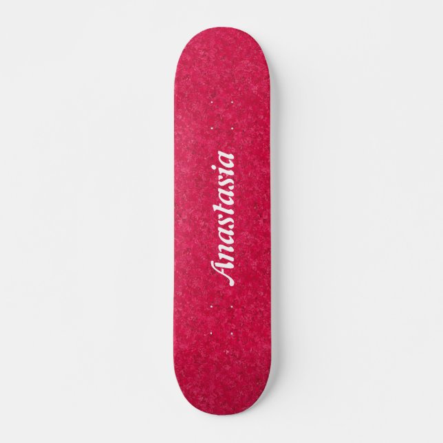 Skateboard Motif moderne rose girly (Devant)