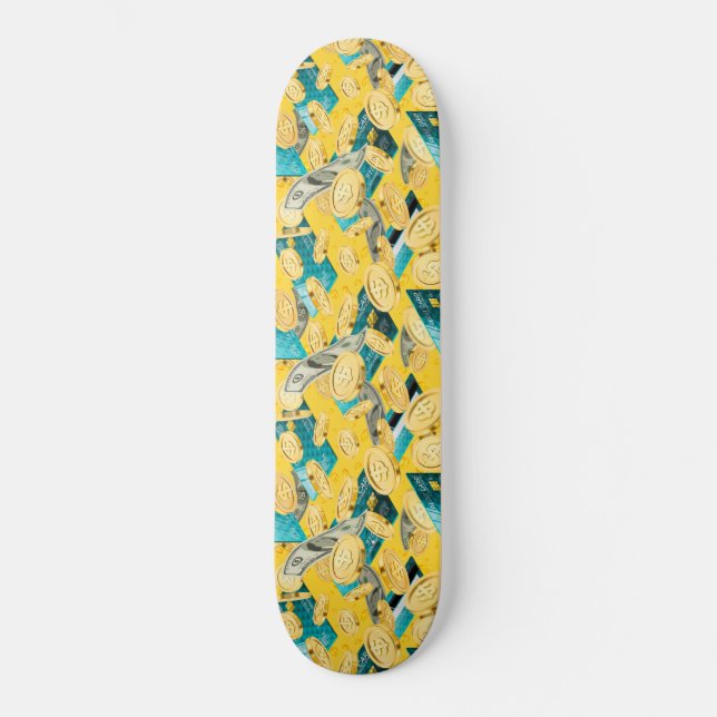 Skateboard Motif monétaire (Recto)