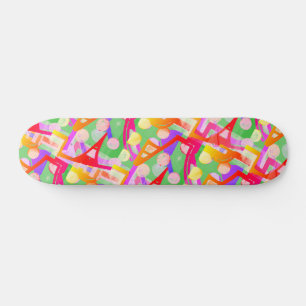 Skateboard Motif multicolore coloré