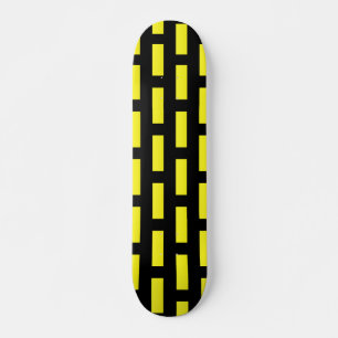 Skateboard Motif mural noir et jaune
