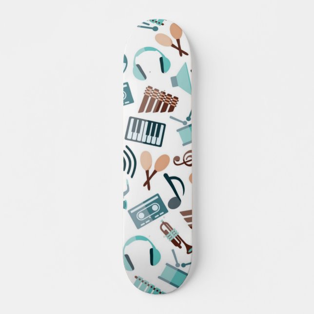 Skateboard Motif musical (Devant)