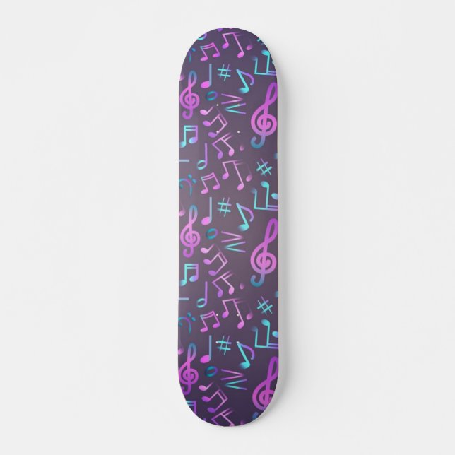 Skateboard Motif musical (Devant)