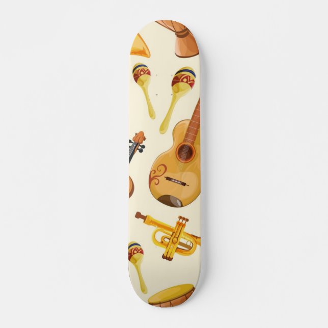 Skateboard Motif musical (Devant)