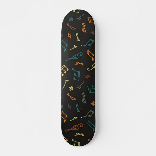 Skateboard Motif musical (Devant)